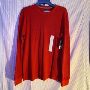 St.Johns Bay Mens Medium Long Sleeve Red Shirt